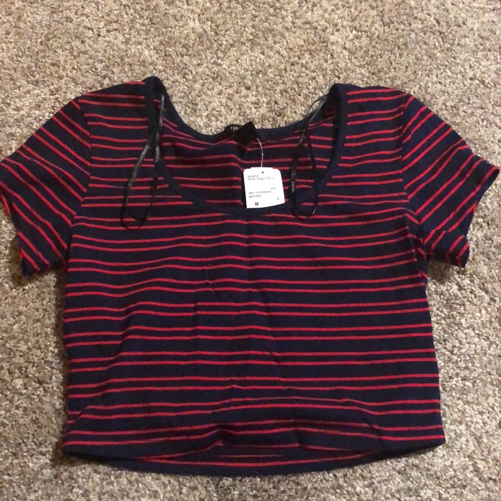 Striped crop top
